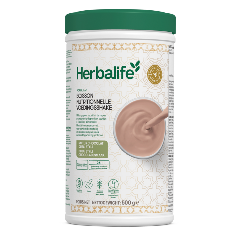 Herbalife Formula 1 Voedingsshake 1 Dubai style chocoladesmaak 500 g - Limited edition