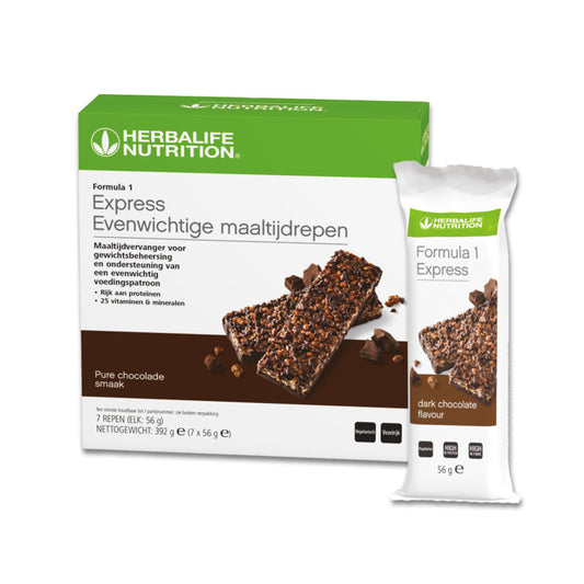 Herbalife F1 Express maaltijdrepen - Pure Chocolade
